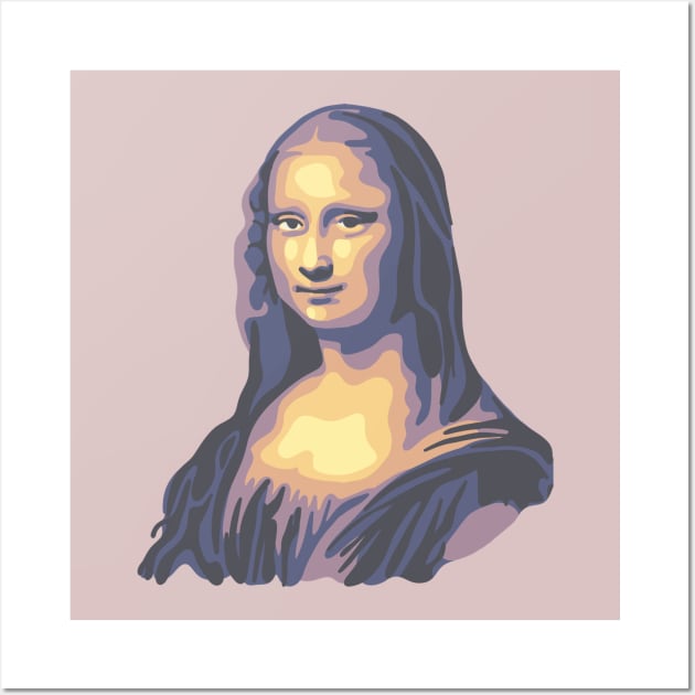 Mona Lisa Wall Art by Slightly Unhinged